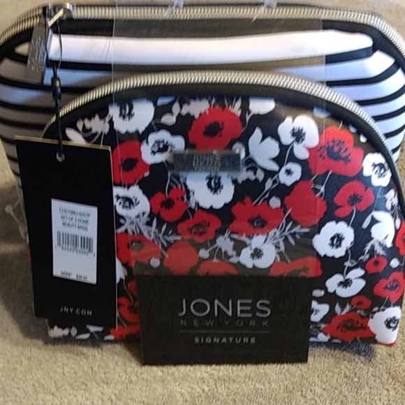 Jones New York Handbags - Jones New York Signature 2 Cosmetic Bags NWT